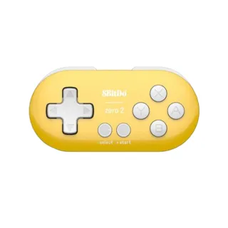 【8Bitdo】八位堂 Switch 副廠 ZERO 2 迷你便攜式藍芽手把/80EH 手機電腦適用(黃色)