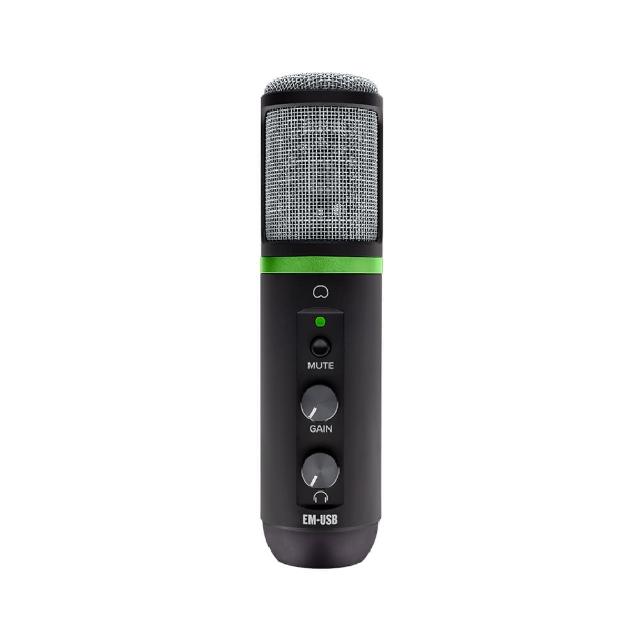 【Mackie】EM-USB USB-C麥克風 電容音頭(原廠安心保固 實體門市專業諮詢)