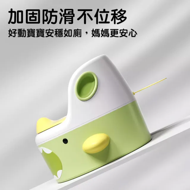 【Fameli】小鯊魚造型三合一學習馬桶 軟墊款(馬桶/坐便圈/馬桶圈/椅子/踩腳蹬)