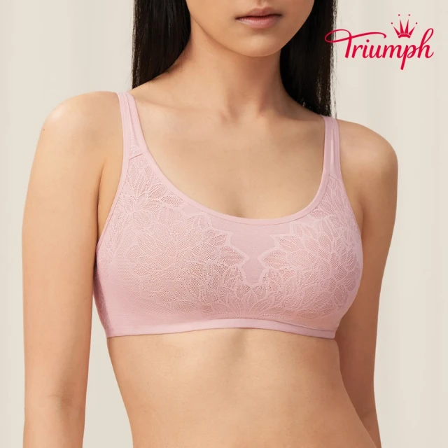 【Triumph 黛安芬】Fit Smart智能貼合系列 無鋼圈圓領內衣 S-EL(玫紫色)