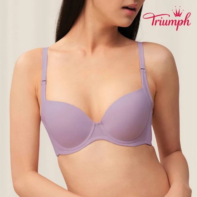 Triumph 黛安芬 Invisible Inside-Out 自在零著感系列基本款 無痕透氣 B-E罩杯內衣(薰衣草紫)