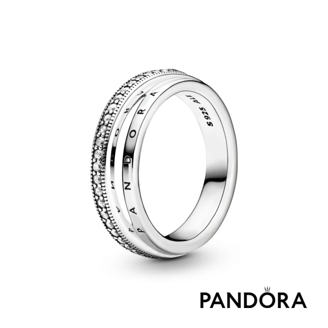 Pandora 潘多拉Pandora官方直營 三環交織細版戒指-絕版品
