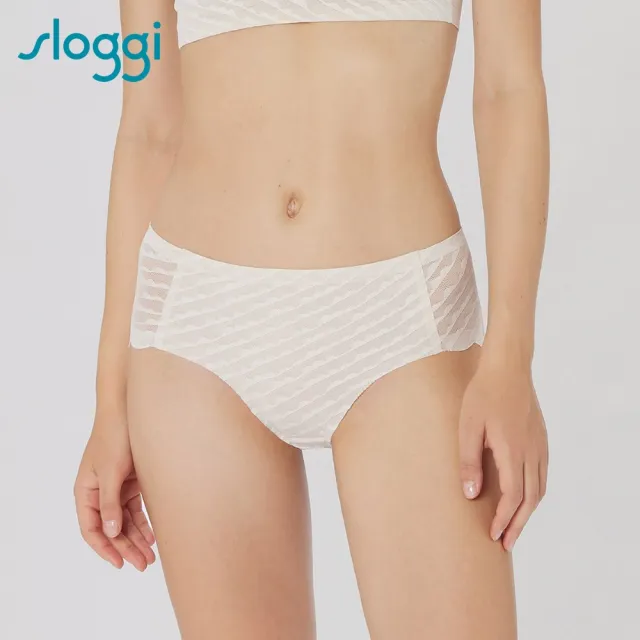 【sloggi】ZERO LACY 零感蕾絲中腰內褲(蒙布朗棕)