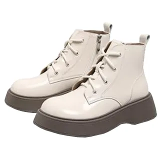 【AVICE 艾薇斯】現貨 學院風厚底真皮馬丁靴※(休閒/短靴/防滑/售完不補)