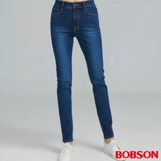 【BOBSON】女款AI體控窄管褲(8258-53)