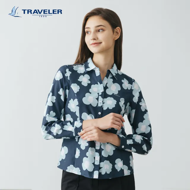 【TRAVELER 旅行者】女款吸排抗UV襯衫＿232TR702(吸排抗UV)