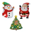 Merry Christmas聖誕節聖誕老人+聖誕樹+雪人鋁模氣球(聖誕節 氣球 派對 佈置 耶誕 掛飾 裝飾 布置)