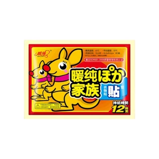 【康家暖純】袋鼠貼式暖暖包 30入(大號 13x10cm)