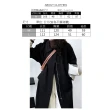 【UniStyle】長袖風衣外套 中長款袖口條紋拼接大衣  女 UV7058(黑)