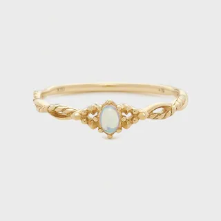 【agete】NOJESS 10K蛋白石戒指