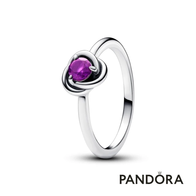 Pandora官方直營 華貴紫色永恆之圓戒指