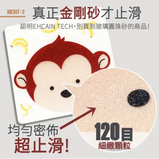 【Echain Tech】透明金鋼砂防滑貼片 透明長條款 單片 23x4cm(止滑貼片/浴室止滑貼/地磚貼/樓梯止滑貼)