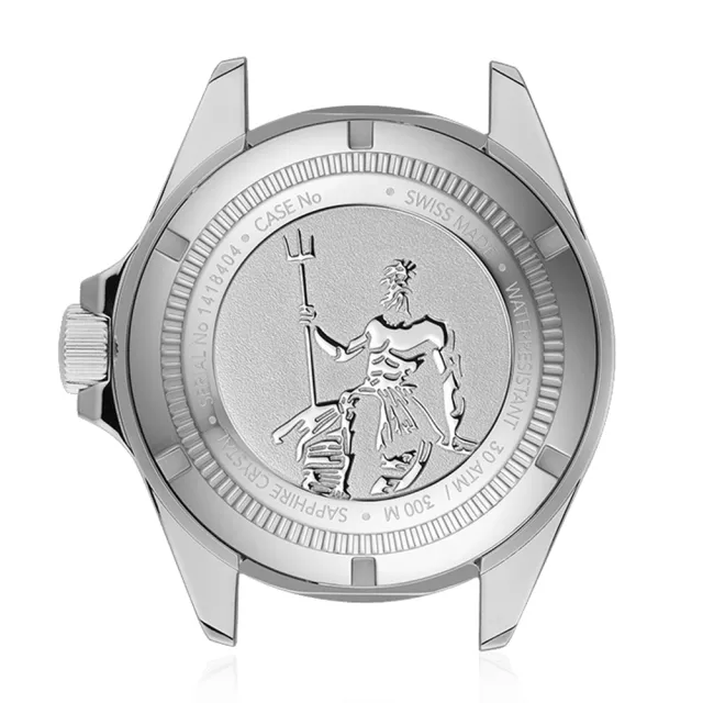 EDOX 伊度】Neptunian 海神68H超動能300米潛水機械錶-黑x玫瑰金/42mm