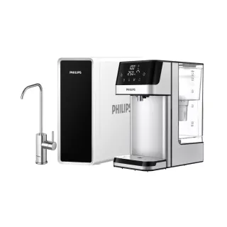 【Philips 飛利浦】RO淨水器+2.2L免安裝瞬熱濾淨飲水機 組合(AUT4030+ADD5910M)
