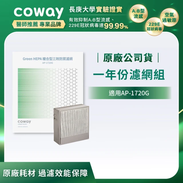 Coway 一年份濾網(適用AP-1720G)