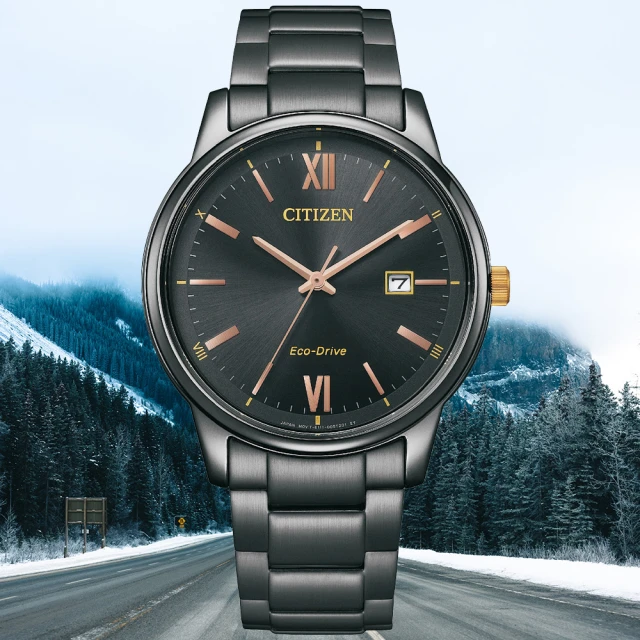 CITIZEN 星辰 PAIR系列 光動能 簡約時尚腕錶(BM6976-72E)