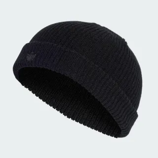 【adidas 愛迪達】帽子 毛帽 運動帽 SHORT BEANIE 黑 IL8441