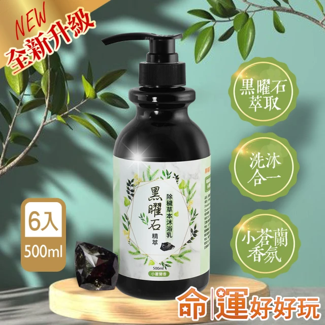 命運好好玩 李玉珮-黑曜石精萃•開運草本沐浴乳6入