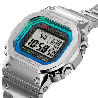 【CASIO 卡西歐】G-SHOCK 40週年 全金屬 太陽能 藍牙多功能腕錶 618 年中慶 禮物(GMW-B5000PC-1)