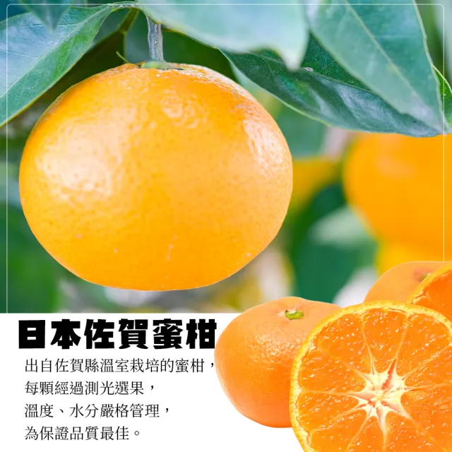 【WANG 蔬果】日本佐賀縣無籽蜜柑350gx5盒(4-6顆/盒)