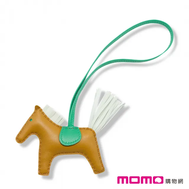 【Hermes 愛馬仕】Rodeo PM 小馬吊飾(芝麻色 Sesame x 極淺綠 Vert Fizz x 仙人掌綠 Menthe)