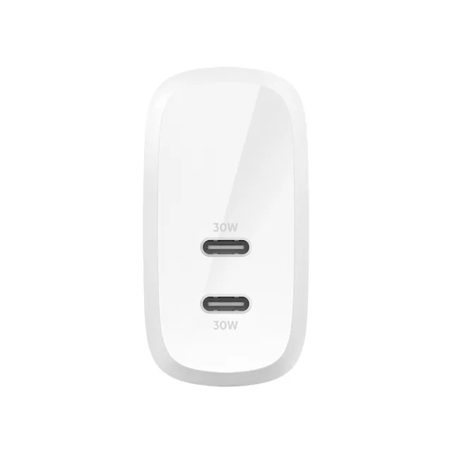 【BELKIN】60W Type-C 雙孔 PD 旅充頭 BOOST↑CHARGE™(支援PPS)