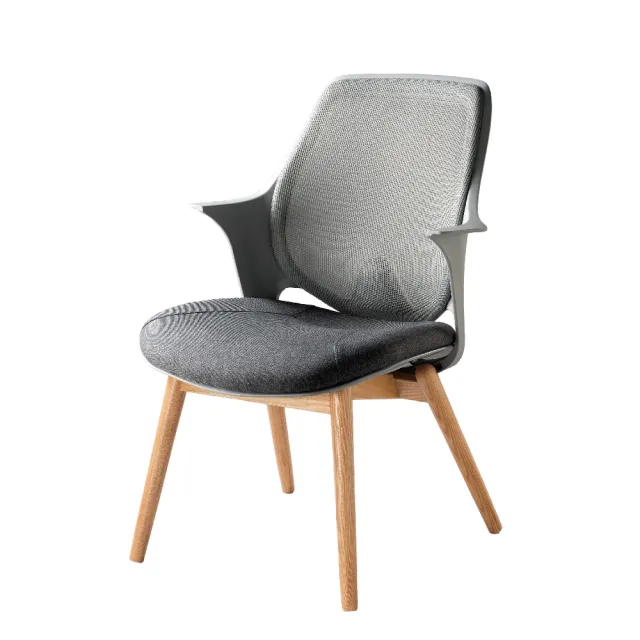 【舒樂活 4Health】CO Chair本色梣木腳 — 協作空間辦公椅(休閒椅 單椅 腰靠 健康 人體工學 居家)