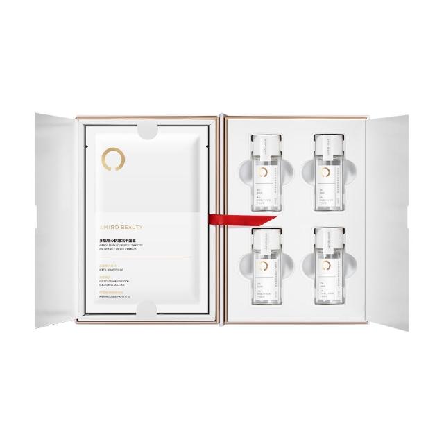 【AMIRO】BEAUTY多肽靶心抗皺凍乾面膜套裝(面膜0.46g*4片+精華液 25ml*4支)