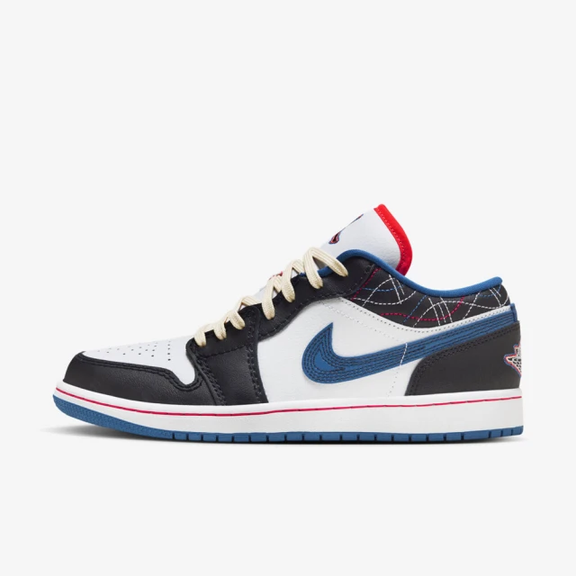 NIKE 耐吉 AIR JORDAN 1 LOW 黑藍白 男