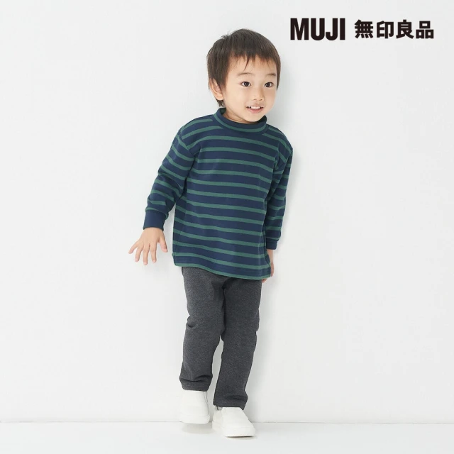 MUJI 無印良品 兒童聚酯纖維混棉綾織寬鬆合身褲(共5色)