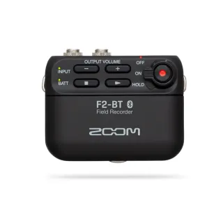 【ZOOM】F2-BT 微型錄音機+領夾麥克風組 藍芽版  黑色(公司貨)