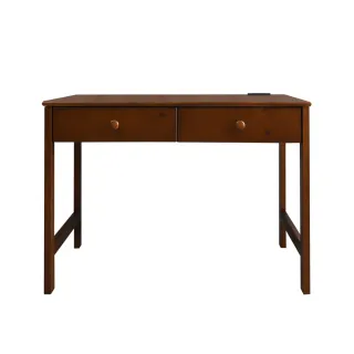 【柏蒂家居】布萊3.5尺二抽實木書桌/工作桌(兩色可選)