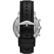 【FOSSIL】Neutra 醇厚雅仕三眼手錶黑色皮革錶帶(FS6016)
