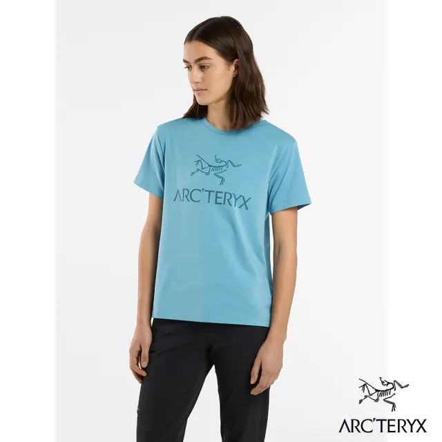 【Arcteryx 始祖鳥官方直營】女 LOGO 短袖休閒Tee(快樂藍)