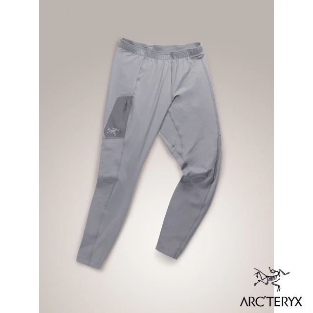 【Arcteryx 始祖鳥】男 Rho LT 刷毛內層長褲(太空灰)