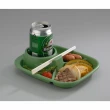 【inomata】BBQ三色組食物碟3入(方形餐盤食物碟日本製綠色黃色咖啡色烤肉環保餐具)