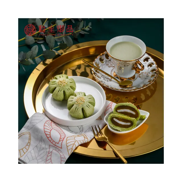【和生御品】抹茶白玉酥6入禮盒(宮廷茶點 傳統點心 下午茶)_年菜 年節禮盒
