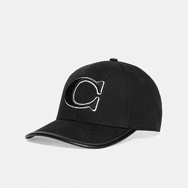 COACH 蔻馳專櫃款 C字 LOGO 棒球帽 鴨舌帽 黑色(CH793BLK)
