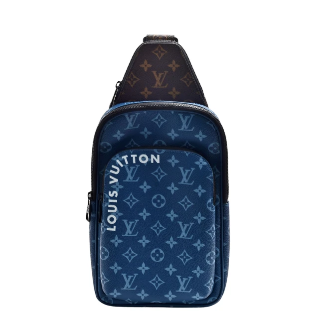 Louis Vuitton 路易威登Louis Vuitton 路易威登 M23782經典Avenue NM Monogram帆布斜背胸口包(藍色)