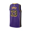 【NIKE 耐吉】球衣 LeBron James 湖人 NBA Jersey 紫 黃 籃球背心 LBJ 網眼(DO9530-508)