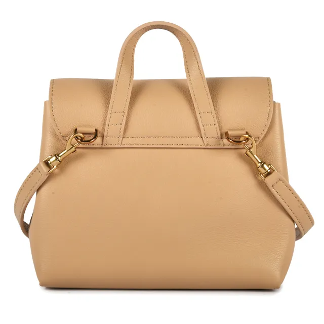 【MANSUR GAVRIEL】MINI SOFT LADY BAG 小牛皮手提斜背兩用包(沙棕色)