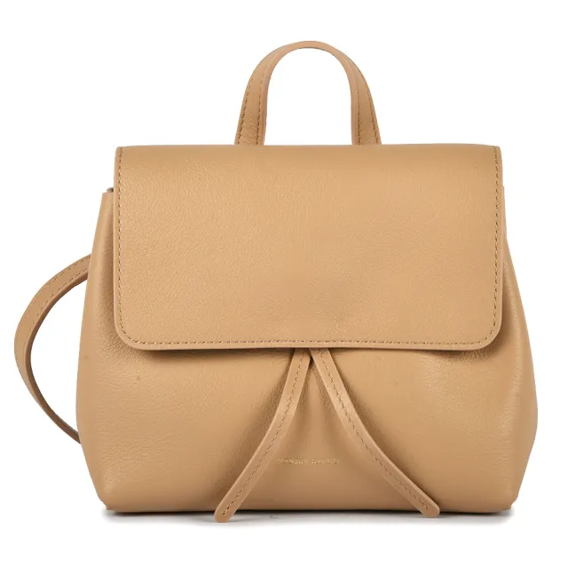 【MANSUR GAVRIEL】MINI SOFT LADY BAG 小牛皮手提斜背兩用包(沙棕色)