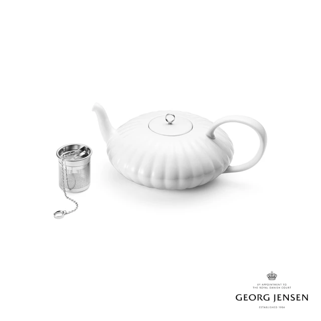 【Georg Jensen 官方旗艦店】BERNADOTTE 茶壺(瓷 不鏽鋼)