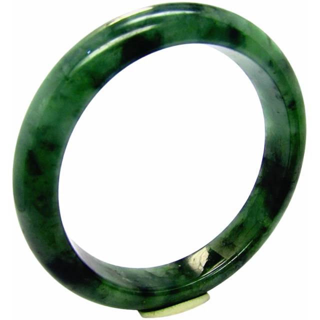 小樂珠寶 翡翠手鐲花青油綠細膩天然A貨玉鐲(手圍18.9號 內徑59.2mm V733)