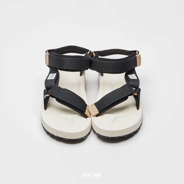 【SUICOKE】DEPA-2Cab-ECO - Black/ivory 黑象牙白 潑墨底 尼龍 魔鬼氈 涼鞋 SK230222CECBI