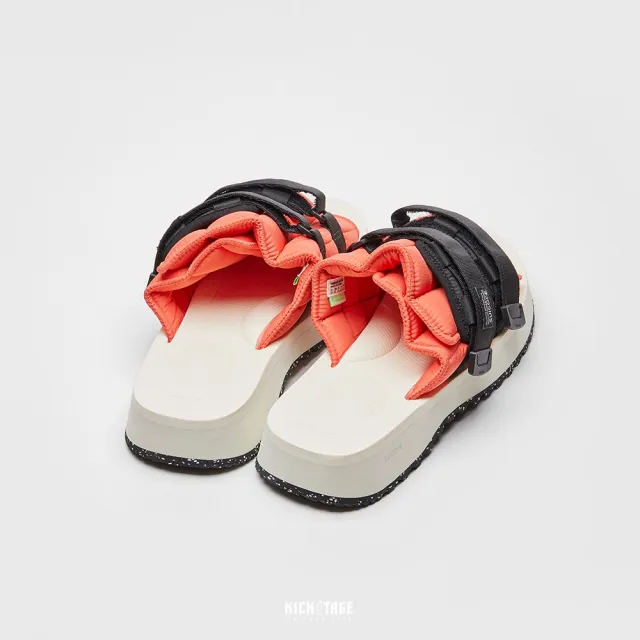 【SUICOKE】MOTO-PUFFab - Red/ivory 紅象牙白 魔鬼氈 鋸齒 拖鞋 SK23056PFABRI