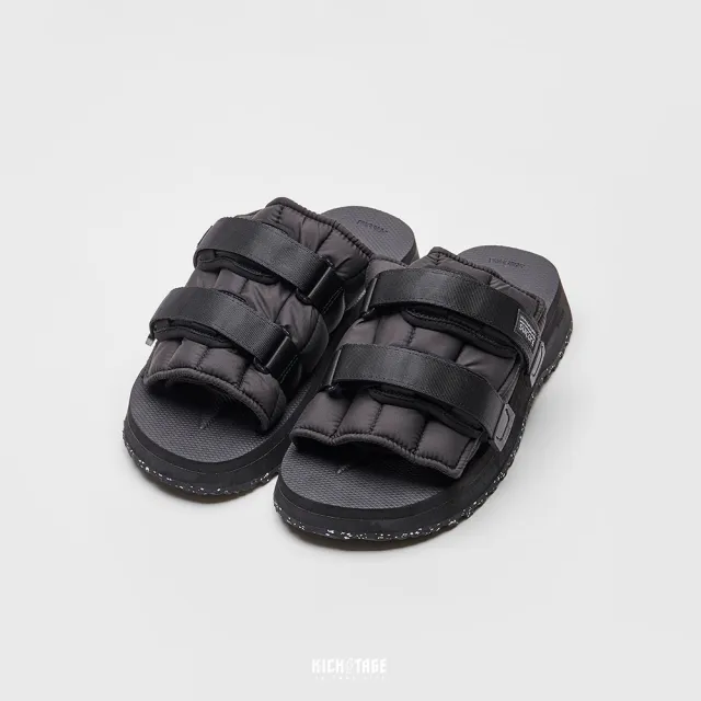 【SUICOKE】MOTO-PUFFab - Black 黑色 魔鬼氈 鋸齒 拖鞋 SK23056PFABBK