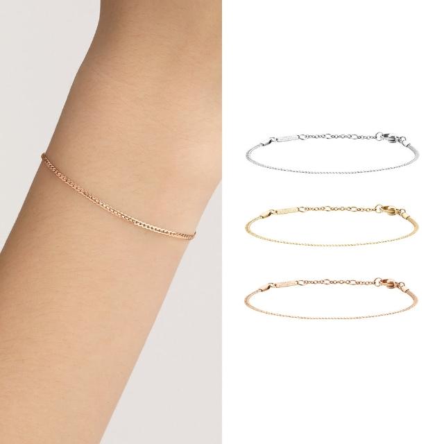 【Daniel Wellington】DW Elan Flat Bracelet 疊戴系列蛇骨手鍊(三色)