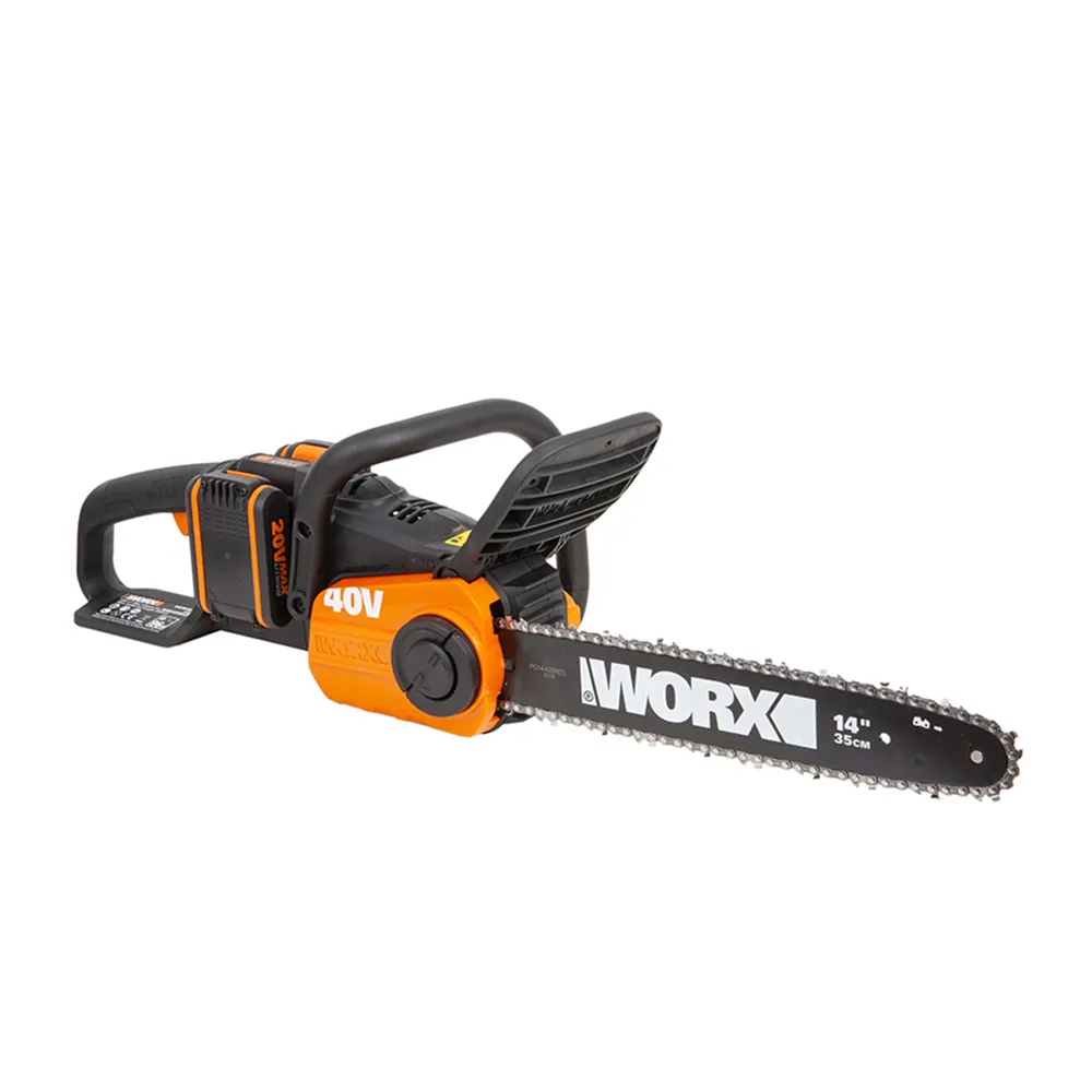 【WORX 威克士】40V 35cm 鋰電鍊鋸機 雙電池(WG384E.1)