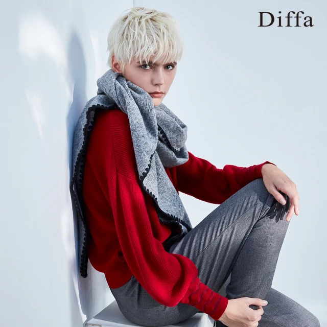 Diffa 雙排釦設計翻領羊毛大衣-女評價推薦
